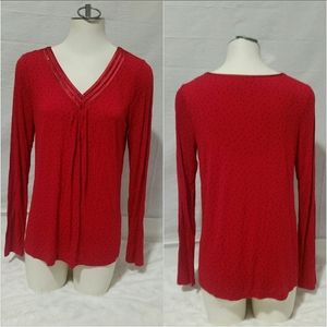 Apt 9 intimates top long sleeves Polka dots